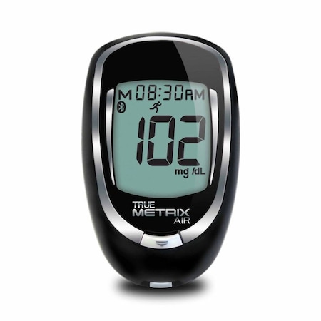 True Metrix Blood Glucose Meter 4 Second Results Stores up to 500 Results No Coding Required, 40PK RE4H01-40